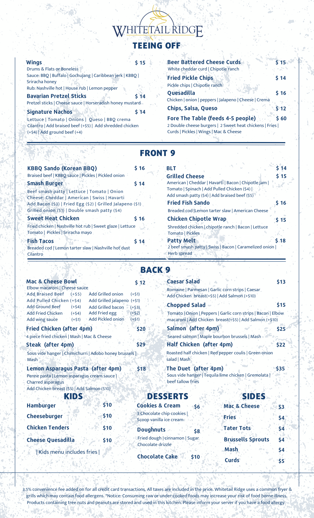 Dome Menu Winter 24